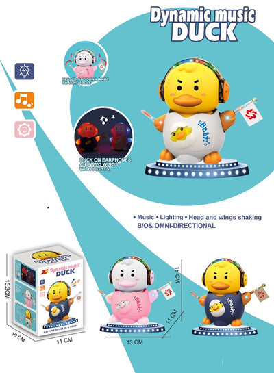 Battery Operated animals duck with light& sound