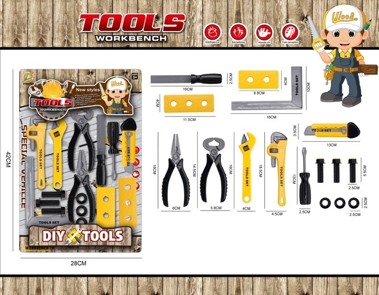 TOOL PLAY SET BLISTER CARD