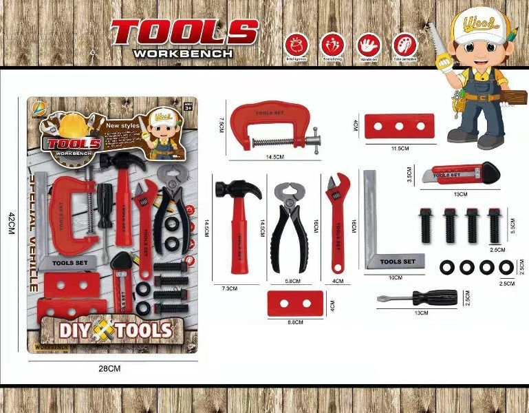 TOOL PLAY SET BLISTER CARD