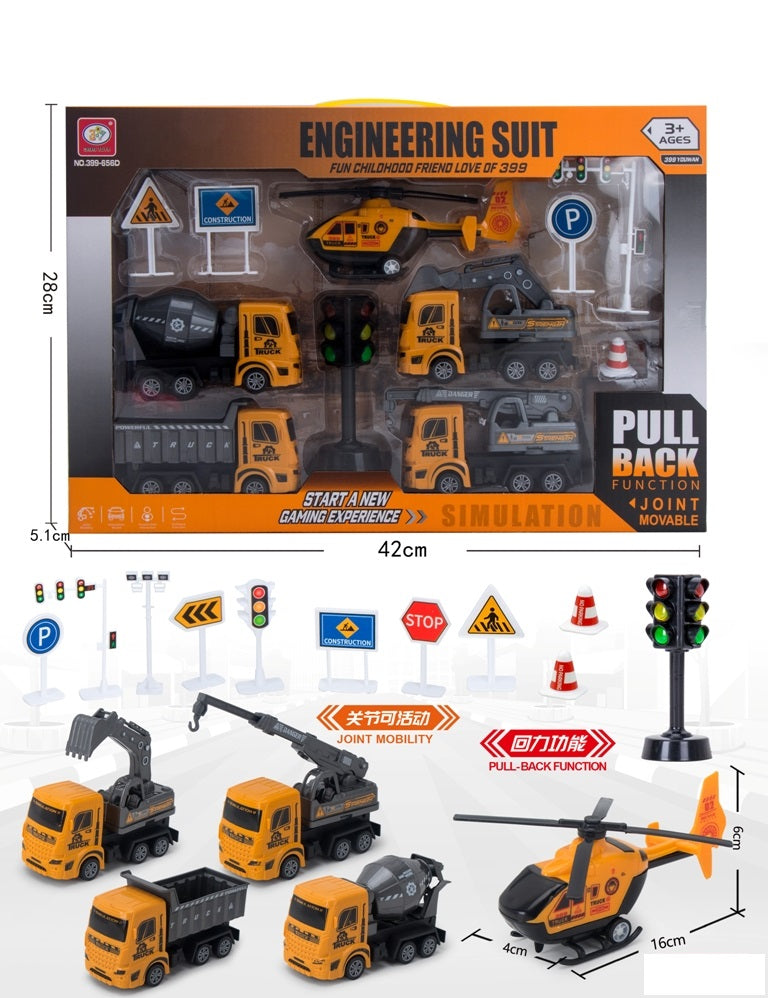 FRICTION CAR PULLBACK 5PCS SET