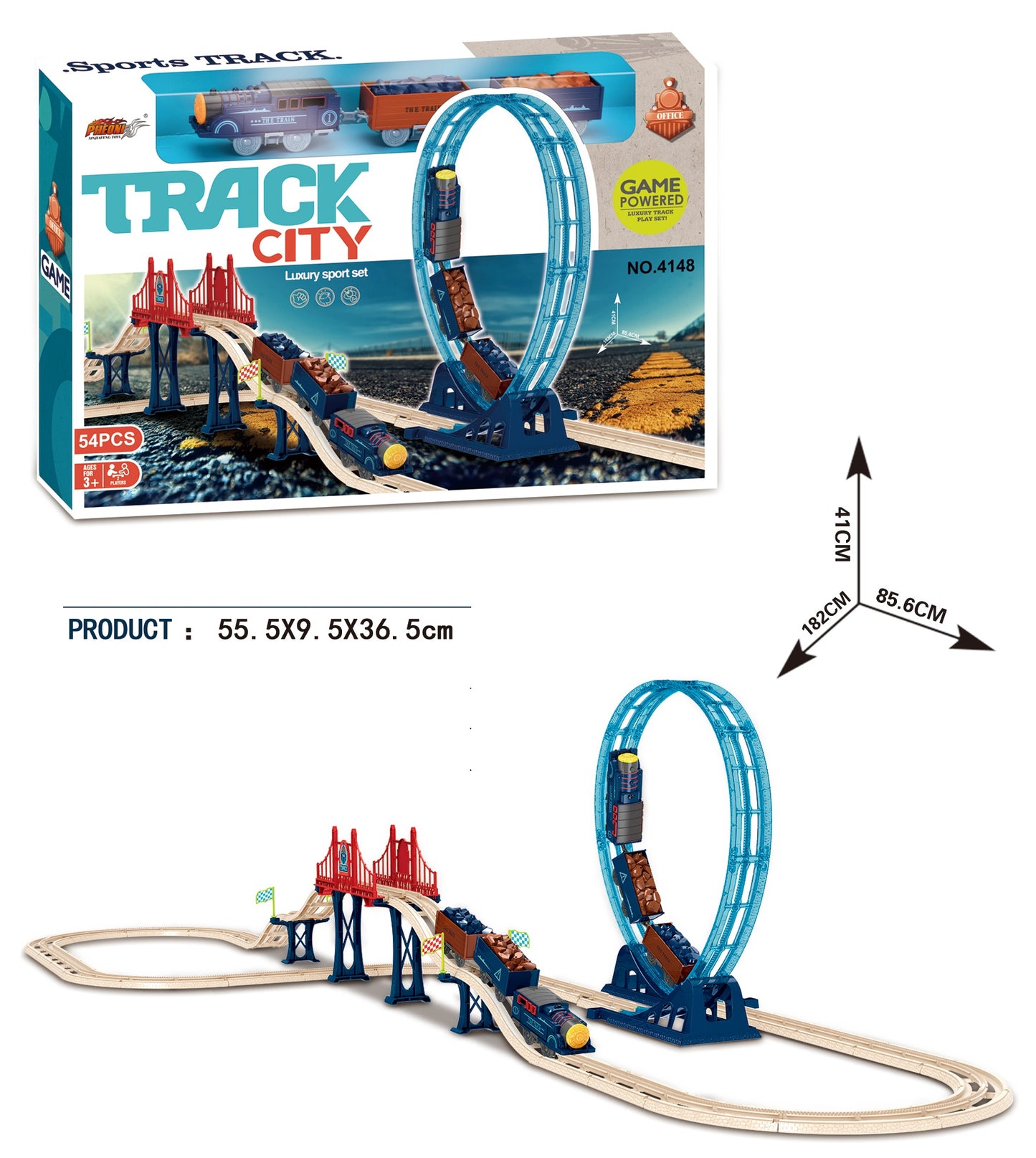 RACING TRACK WITH USB CHARGER