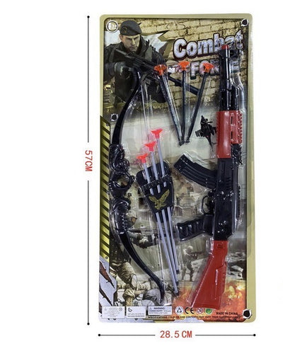 TOY GUN BLISTER CARD WITH ACCESSORIES
