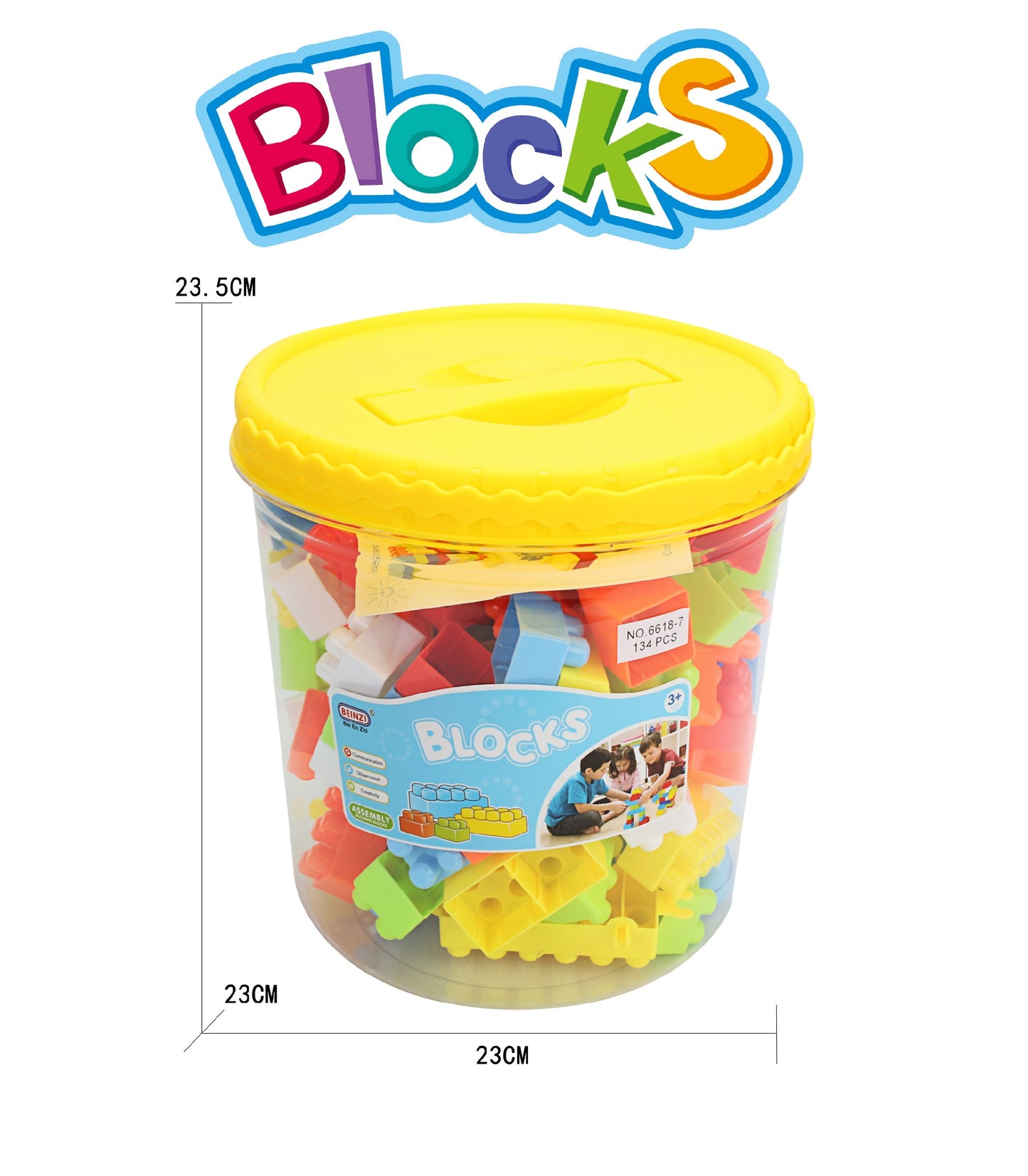 BLOCKS PLAY SET 134PCS