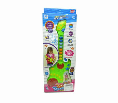 MUSICAL TOY GUITAR BATTERY OPERATED WITH LIGHT & MUSIC