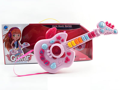 MUSICAL TOY GUITAR BATTERY OPERATED WITH LIGHT & MUSIC