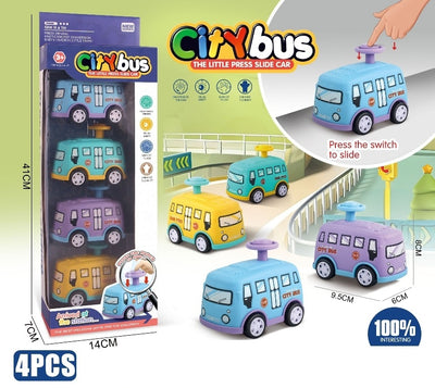 CITY BUS PRESS TO GO 4PCS SET
