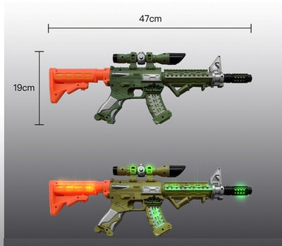 BATTERY OPERATED GUN WITH LIGHT&MUSIC