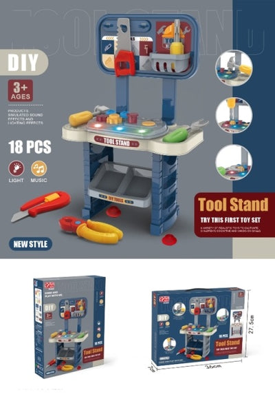 TOOL PLAY SET 18PCS WITH LIGHT&MUSIC