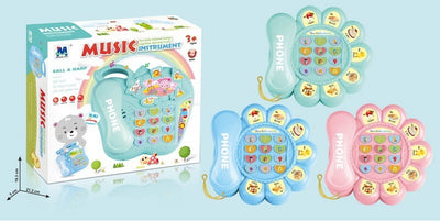 BATTERY OPERATED TOY PHONE WITH LIGHT AND MUSIC