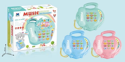 BATTERY OPERATED TOY PHONE WITH LIGHT AND MUSIC