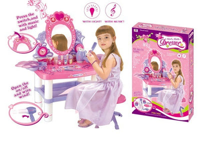 BEAUTY PLAY SET DRESSING TABLE WITH LIGHT &MUSIC