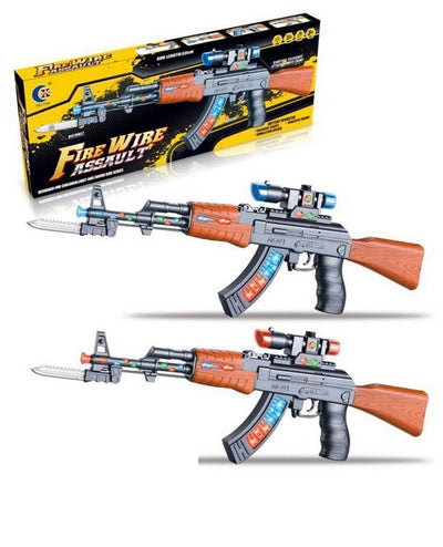 BATTERY OPERATED GUN WITH LIGHT&MUSIC