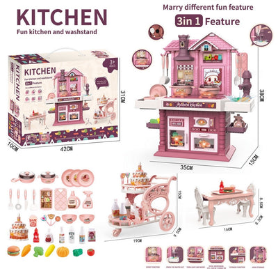 KITCHEN PLAY SET W/LIGHT,MUSIC,