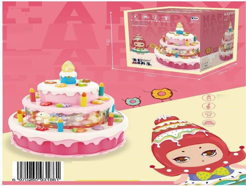 CAKE BATTERY OPERATED WITH LIGHT&MUSIC