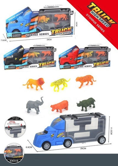 FRICTION TRUCK WITH 6PCS ANIMALS