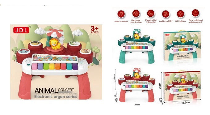 MUSICAL PIANO WITH DRUM SET