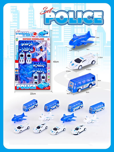FRICTION CAR POLICE SET
