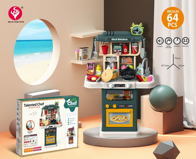 KITCHEN PLAY SET 64PCS