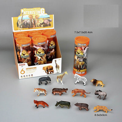 ANIMAL SET 6PCS DISPLAY BOX