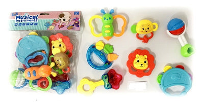 BABY ACTIVITY TOYS RATTLE SET PVC BAG+HEADER