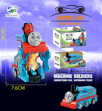 TRAIN TRANSFORMER BATTERY OPERATED WITH LIGHT&SOUND