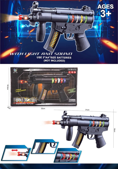 BATTERY OPERATED GUN WITH LIGHT&MUSIC