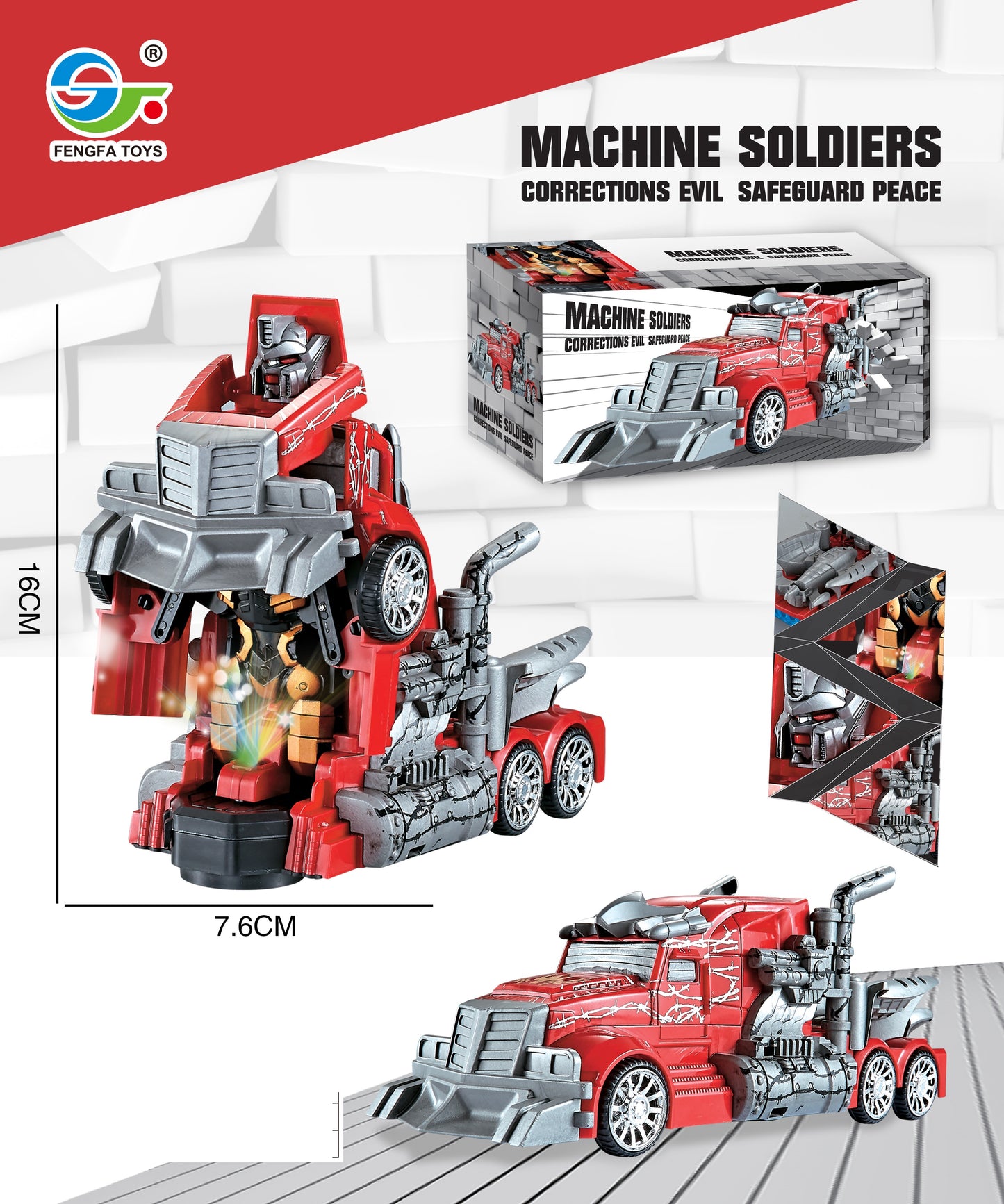 CAR TRANSFORMER BATTERY OPERATED WITH LIGHT&SOUND