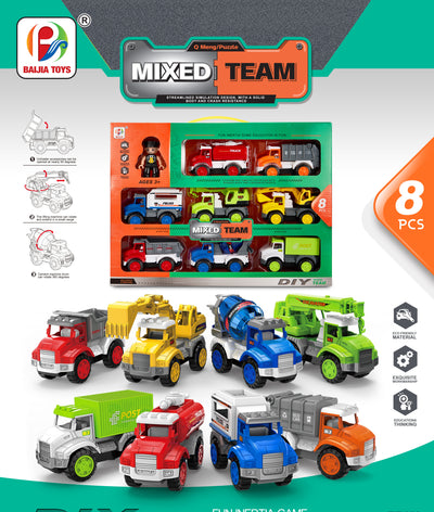 FRICTION CAR 8PCS SET