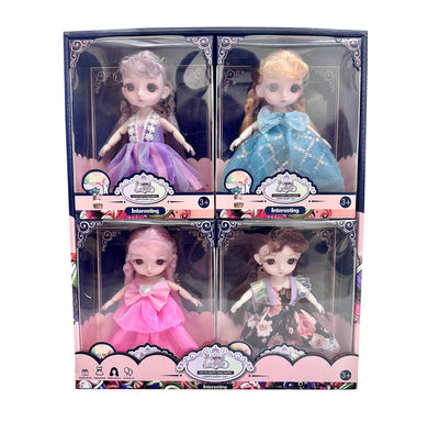 DOLL 6" 4PCS SET DISPLAY BOX