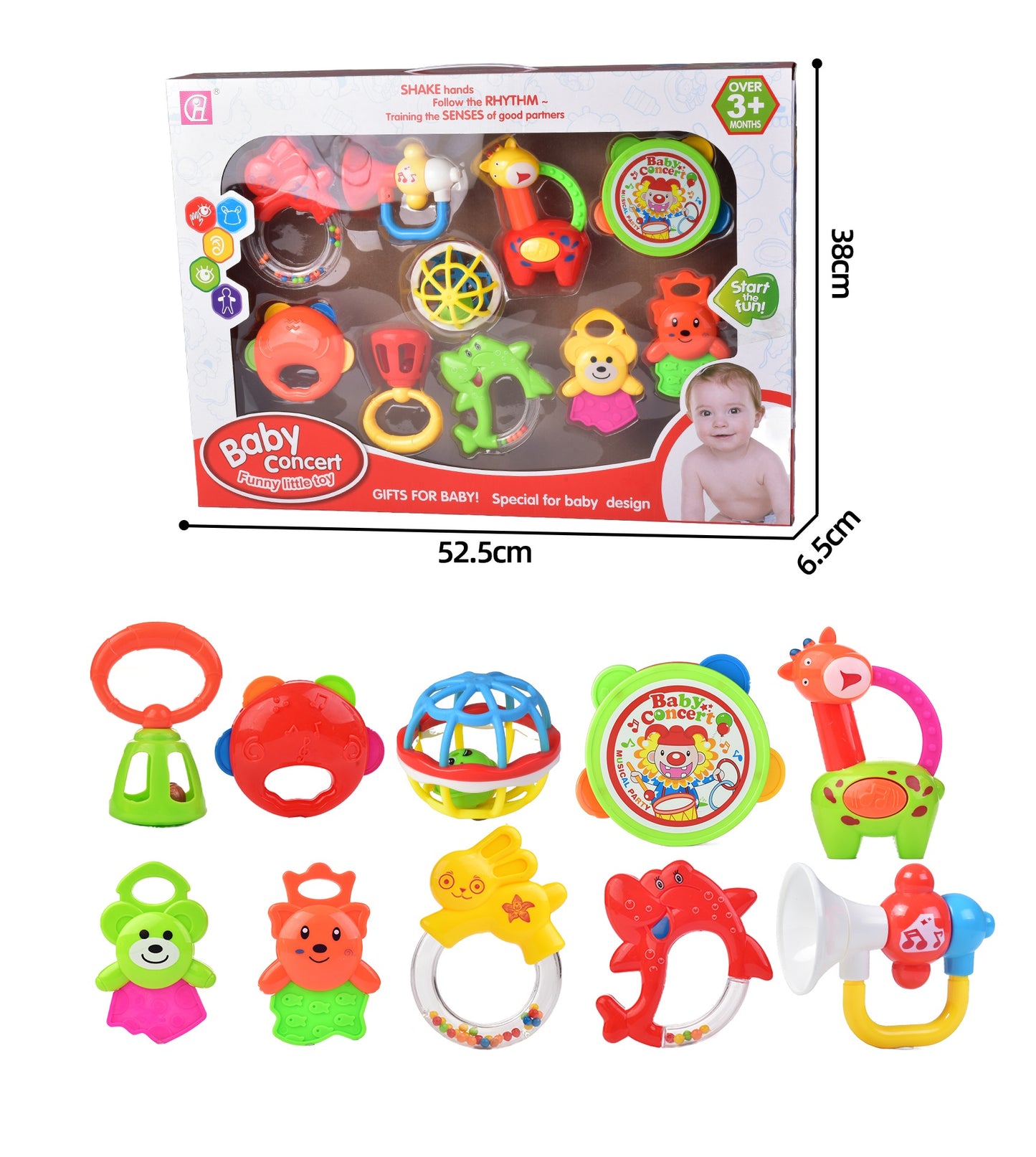 BABY ACTIVITY TOYS  BABY RATTLE SET