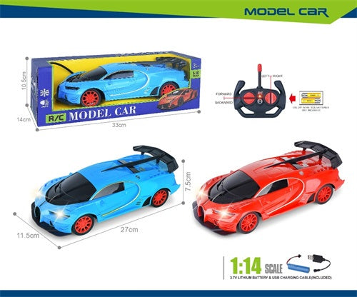REMOTE CONTROL CAR WITH USB CHARGER 1:14