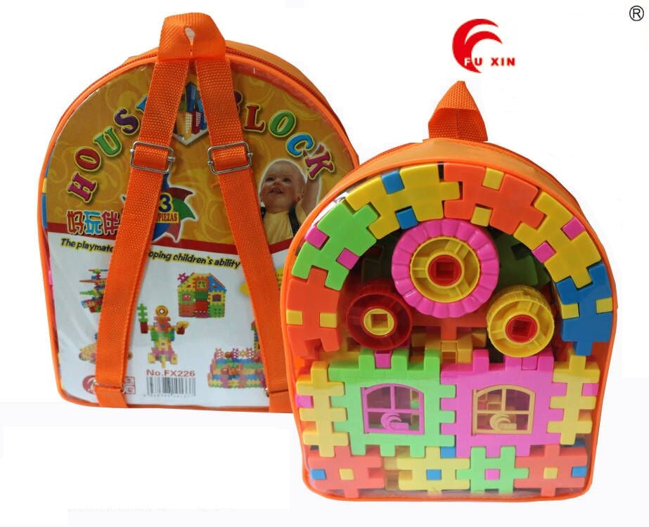 BLOCK PLAY SET 93PCS PVC BAG