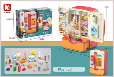 KITCHEN PLAY SET FURNITURE BATTERY OPERATED WITH LIGHT+MUSIC