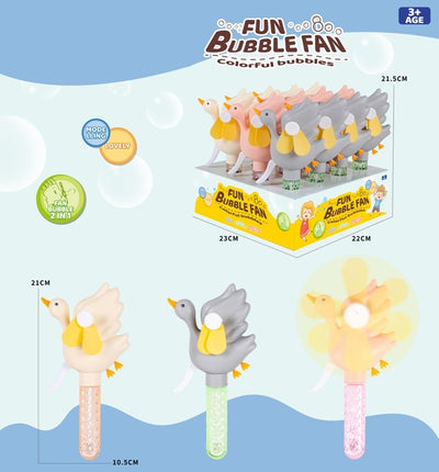 BUBBLE SET WITH 12PCS HAND FAN DISPLAY BOX