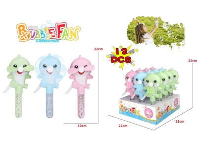 BUBBLE SET WITH 12PCS HAND FAN DISPLAY BOX