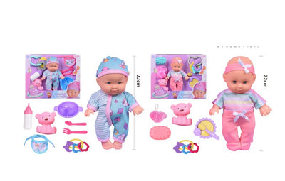 DOLL 9" WITH MUSIC AND ACCESSORIES