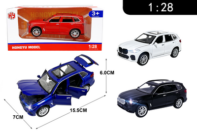 ALLOY CAR 1:28 PULL BACK DOOR OPEN WITH LIGHT&SOUND