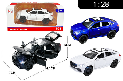 ALLOY CAR 1:28 PULL BACK DOOR OPEN WITH LIGHT&SOUND