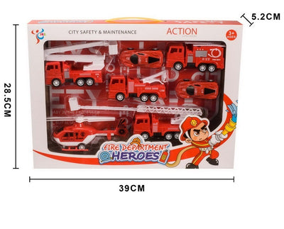 FRICTION CAR FIRE BRIGADE SET