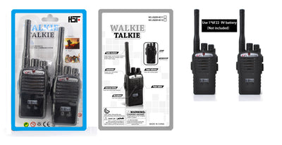 BATTERY OPERATED WALKIE TALKIE BLISTER CARD