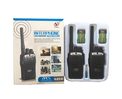 BATTERY OPERATED WALKIE TALKIE BOX BATTERY INCLUDE