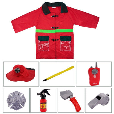 FIRE RESCUE COSTUME PVC BAG+HEADER