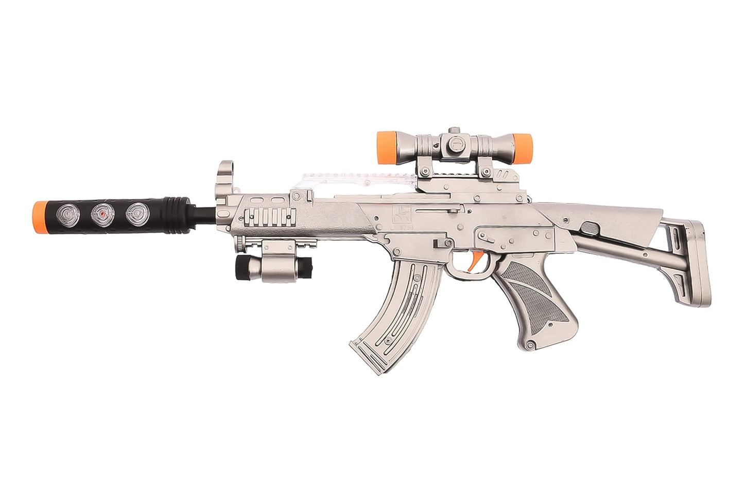 BATTERY OPERATED GUN WITH LIGHT&MUSIC PVC BAG