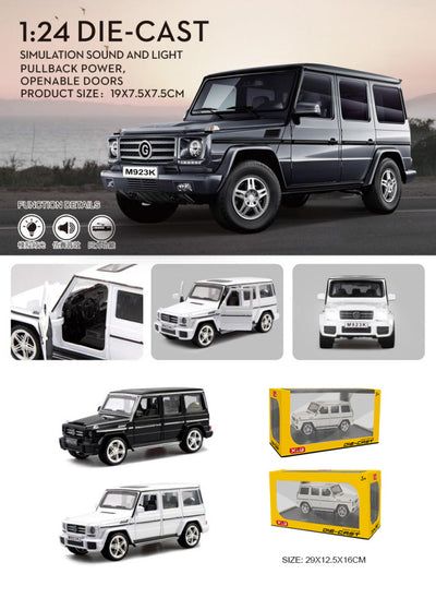 ALLOY CAR 1:24 Pull Back with Lights & Sound OPEN DOOR