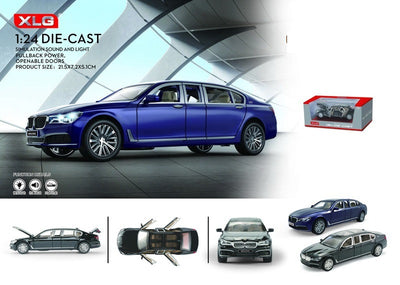 ALLOY CAR 1:24 Pull Back with Lights & Sound