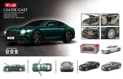 ALLOY CAR 1:24 Pull Back with Lights & Sound