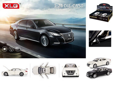 ALLOY CAR 1:24 Pull Back with Lights & Sound 4pcs Display Box