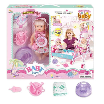 DOLL 13" WITH MUSIC & ACCESSORIES