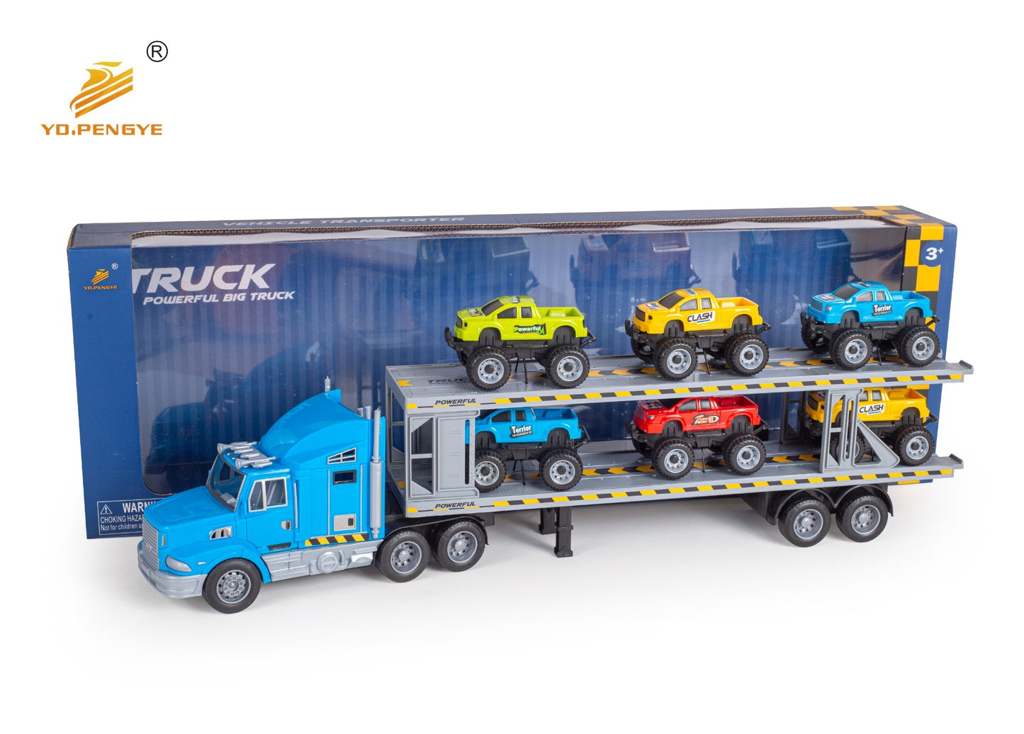 FRICTION TRUCK WITH 6PCS CAR SET