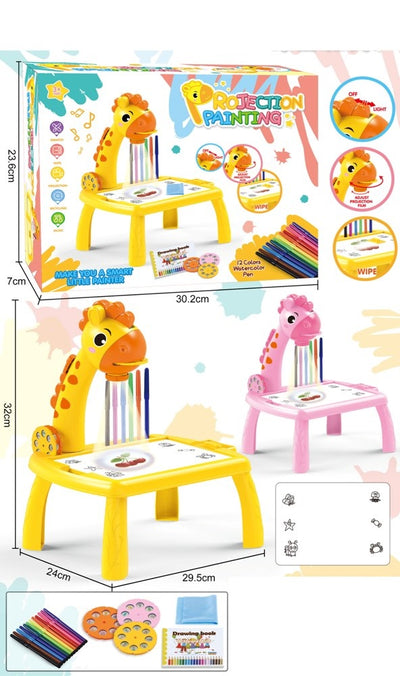 PROJECTOR PAINTING DESK WITH LIGHT
